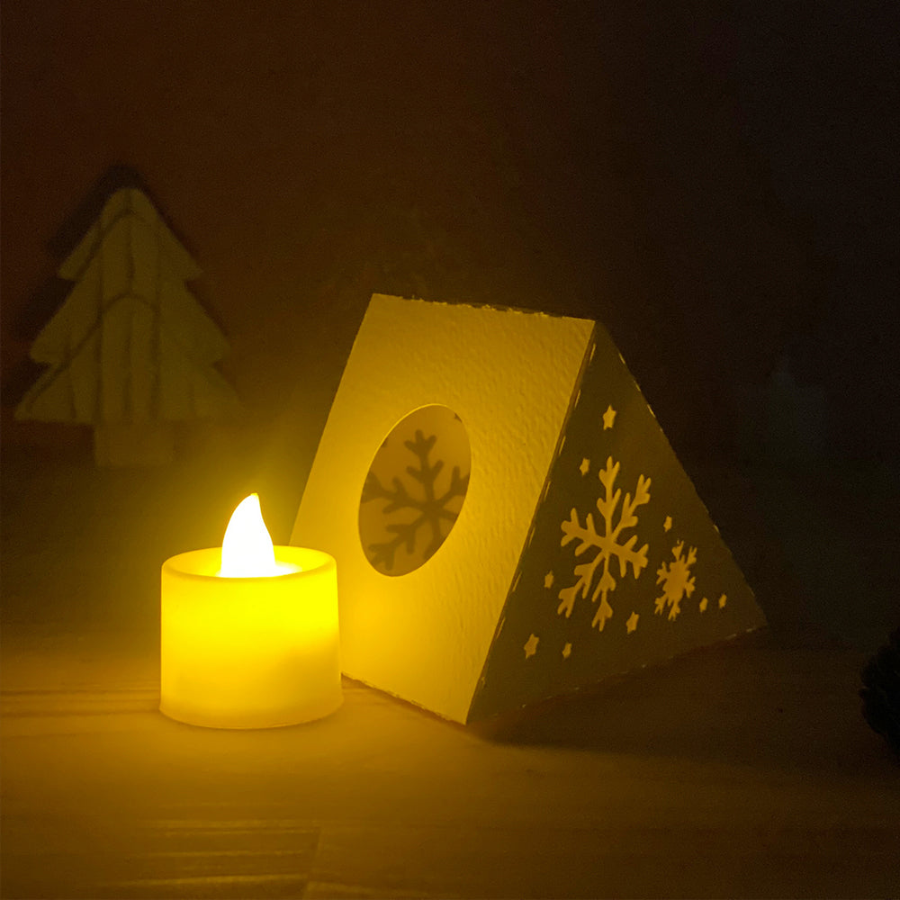 Xmas 1 - 3D Pyramid Lantern File  - Cricut File  - VEKTOR KRAFT