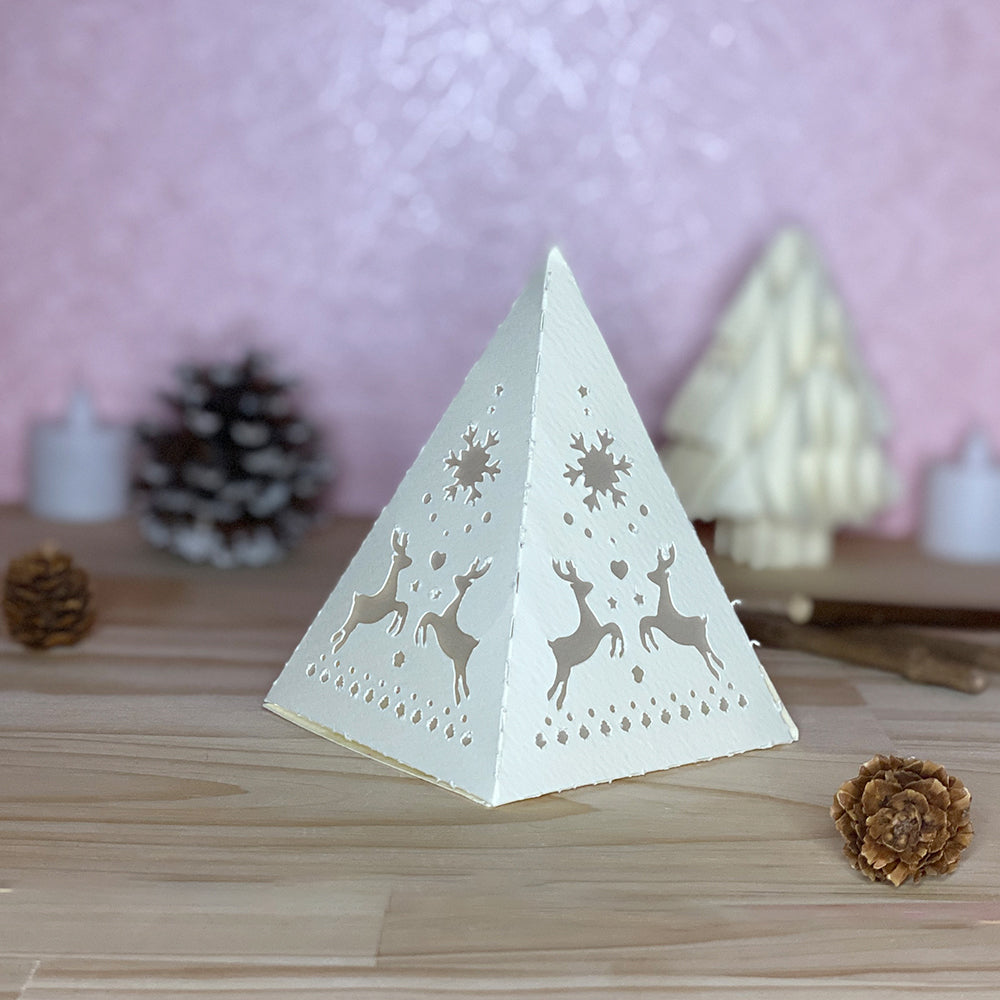 Xmas 3 - 3D Pyramid Lantern File  - Cricut File  - VEKTOR KRAFT