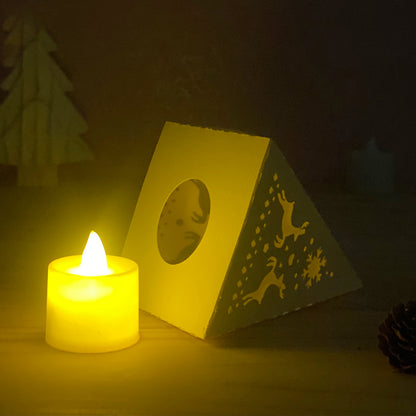 Xmas 3 - 3D Pyramid Lantern File  - Cricut File  - VEKTOR KRAFT