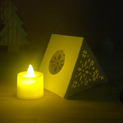 Xmas 4 - 3D Pyramid Lantern File  - Cricut File  - VEKTOR KRAFT
