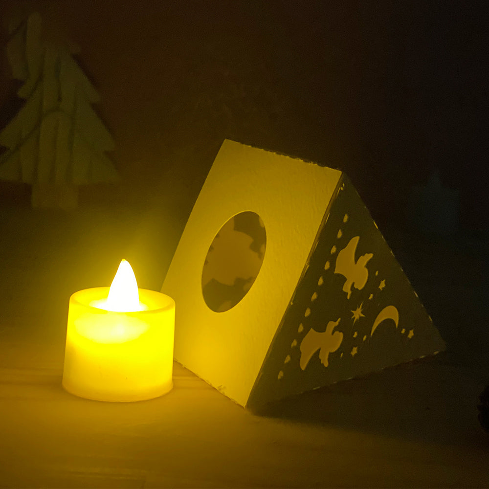 Xmas 5 - 3D Pyramid Lantern File  - Cricut File  - VEKTOR KRAFT