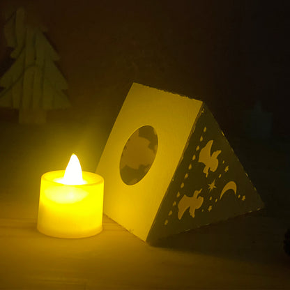Xmas 5 - 3D Pyramid Lantern File  - Cricut File  - VEKTOR KRAFT
