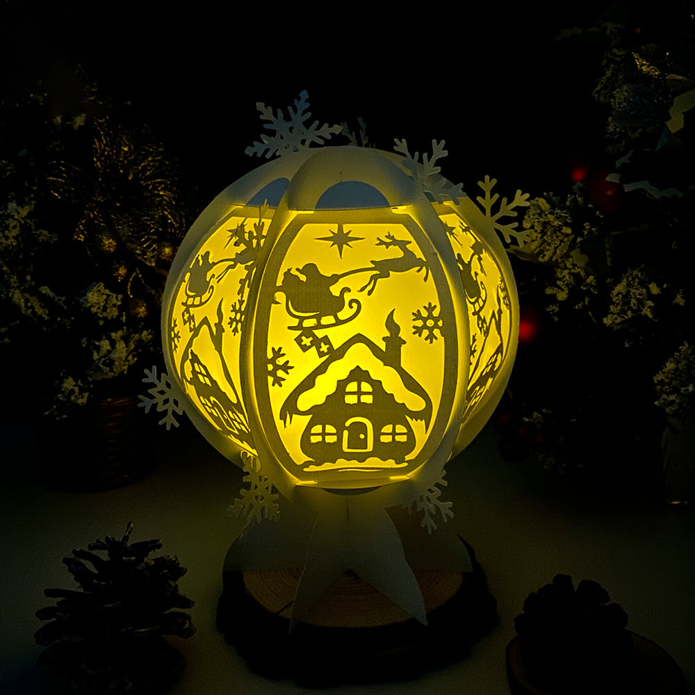 Xmas House - 3D Snowball Lantern File  - Cricut File  - VEKTOR KRAFT