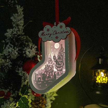 Xmas 2 - 3D Sock Lantern File  - Cricut File  - VEKTOR KRAFT