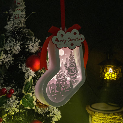Xmas 2 - 3D Sock Lantern File  - Cricut File  - VEKTOR KRAFT