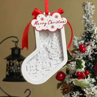 Xmas 2 - 3D Sock Lantern File  - Cricut File  - VEKTOR KRAFT