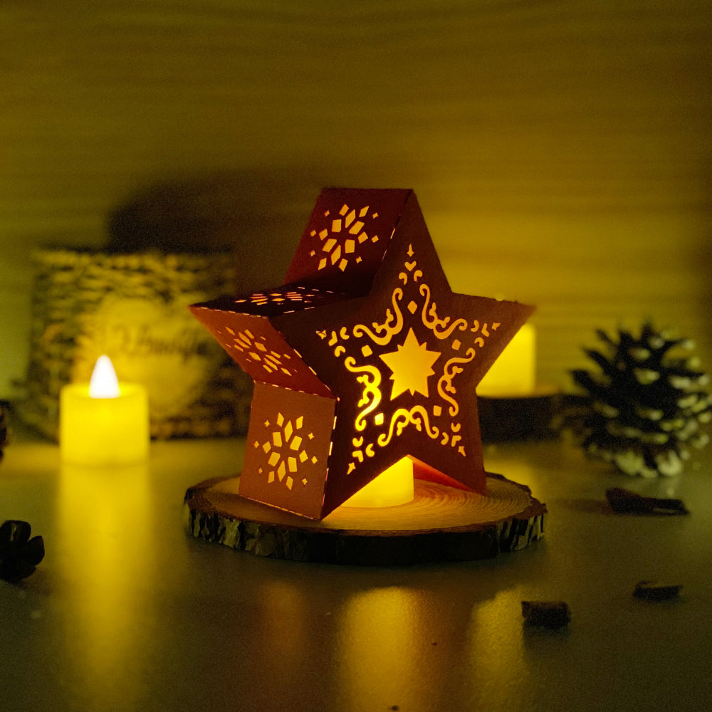Xmas 1 - 3D Star Lantern File  - Cricut File 1  - VEKTOR KRAFT