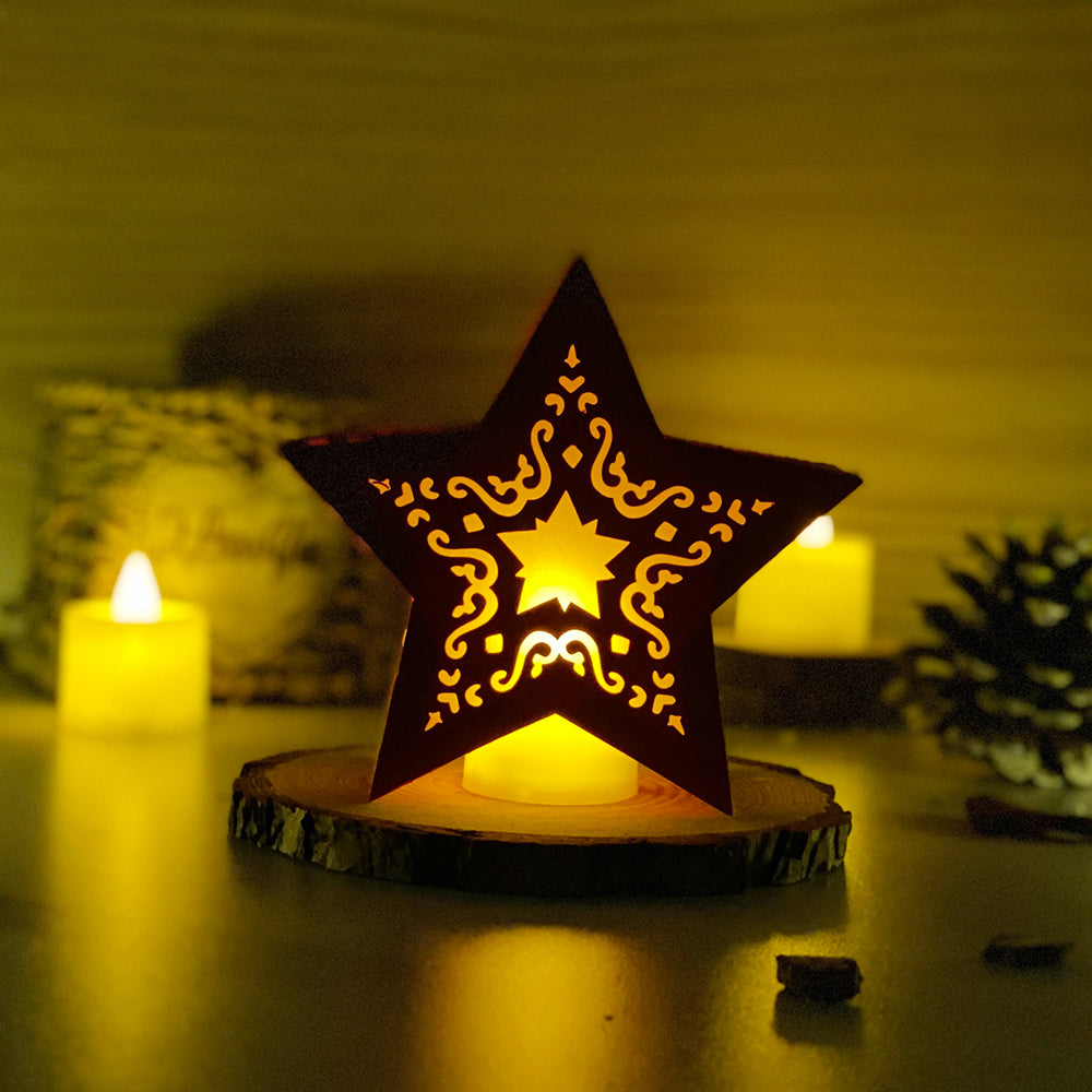 Xmas 1 - 3D Star Lantern File  - Cricut File 1  - VEKTOR KRAFT
