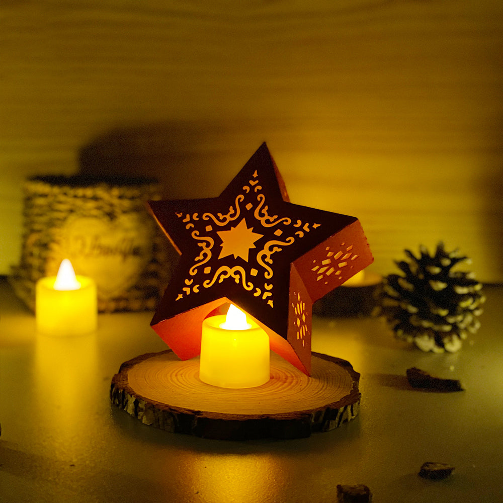 Xmas 1 - 3D Star Lantern File  - Cricut File 1  - VEKTOR KRAFT