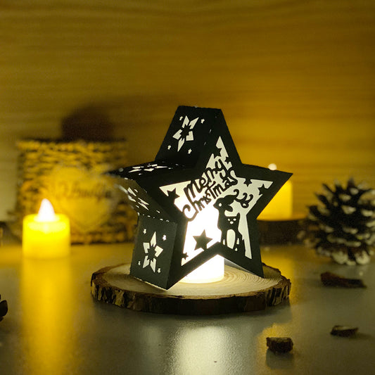 Xmas 2 - 3D Star Lantern File  - Cricut File 1  - VEKTOR KRAFT