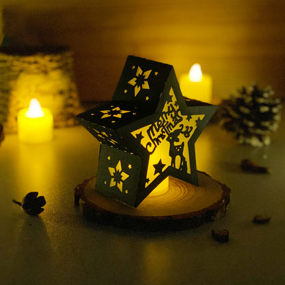 Xmas 2 - 3D Star Lantern File  - Cricut File 1  - VEKTOR KRAFT