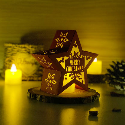Xmas 3 - 3D Star Lantern File  - Cricut File 1  - VEKTOR KRAFT