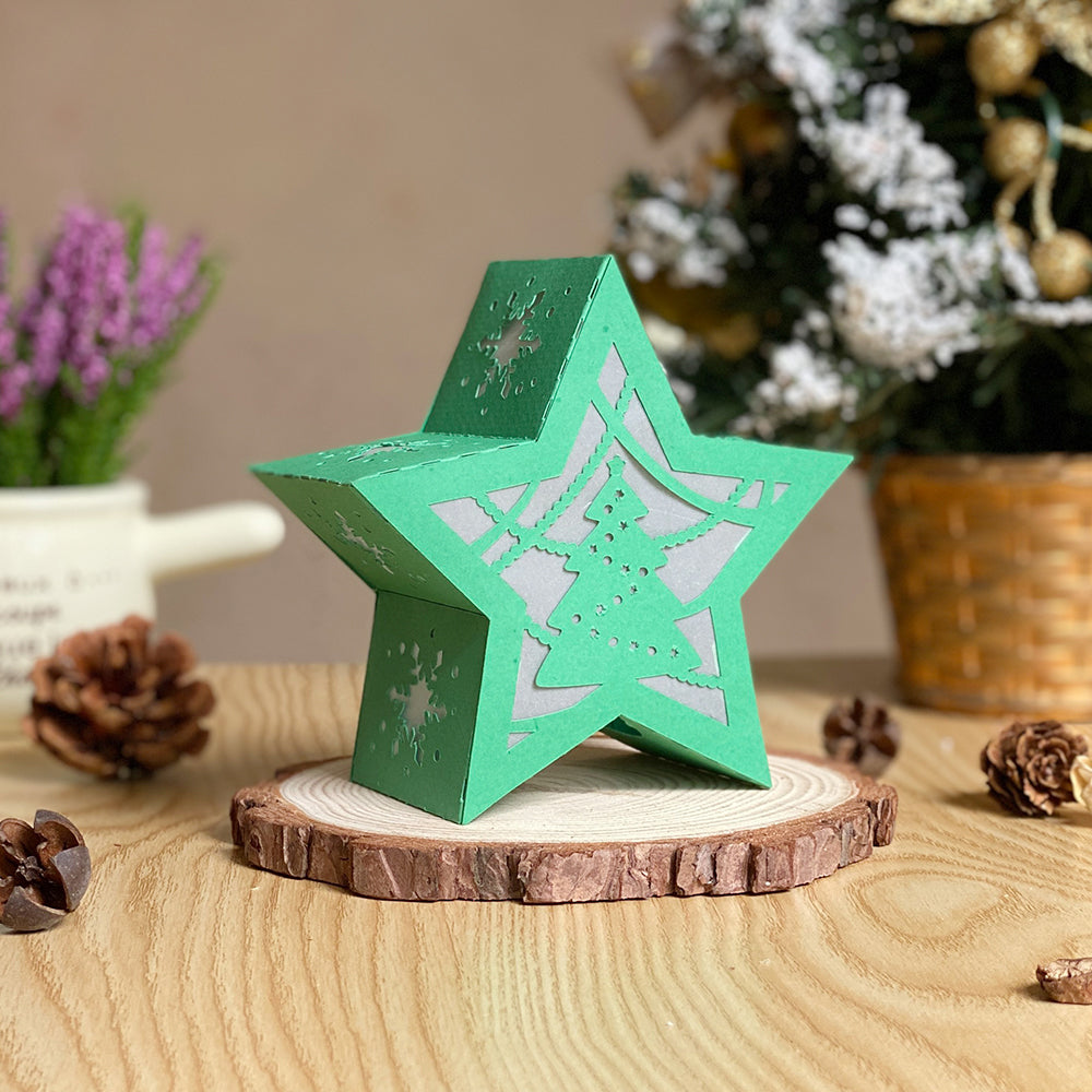 Xmas 4 - 3D Star Lantern File  - Cricut File 1  - VEKTOR KRAFT