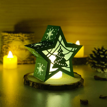 Xmas 4 - 3D Star Lantern File  - Cricut File 1  - VEKTOR KRAFT