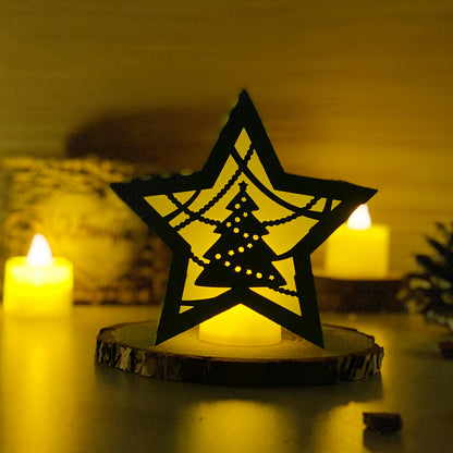 Xmas 4 - 3D Star Lantern File  - Cricut File 1  - VEKTOR KRAFT