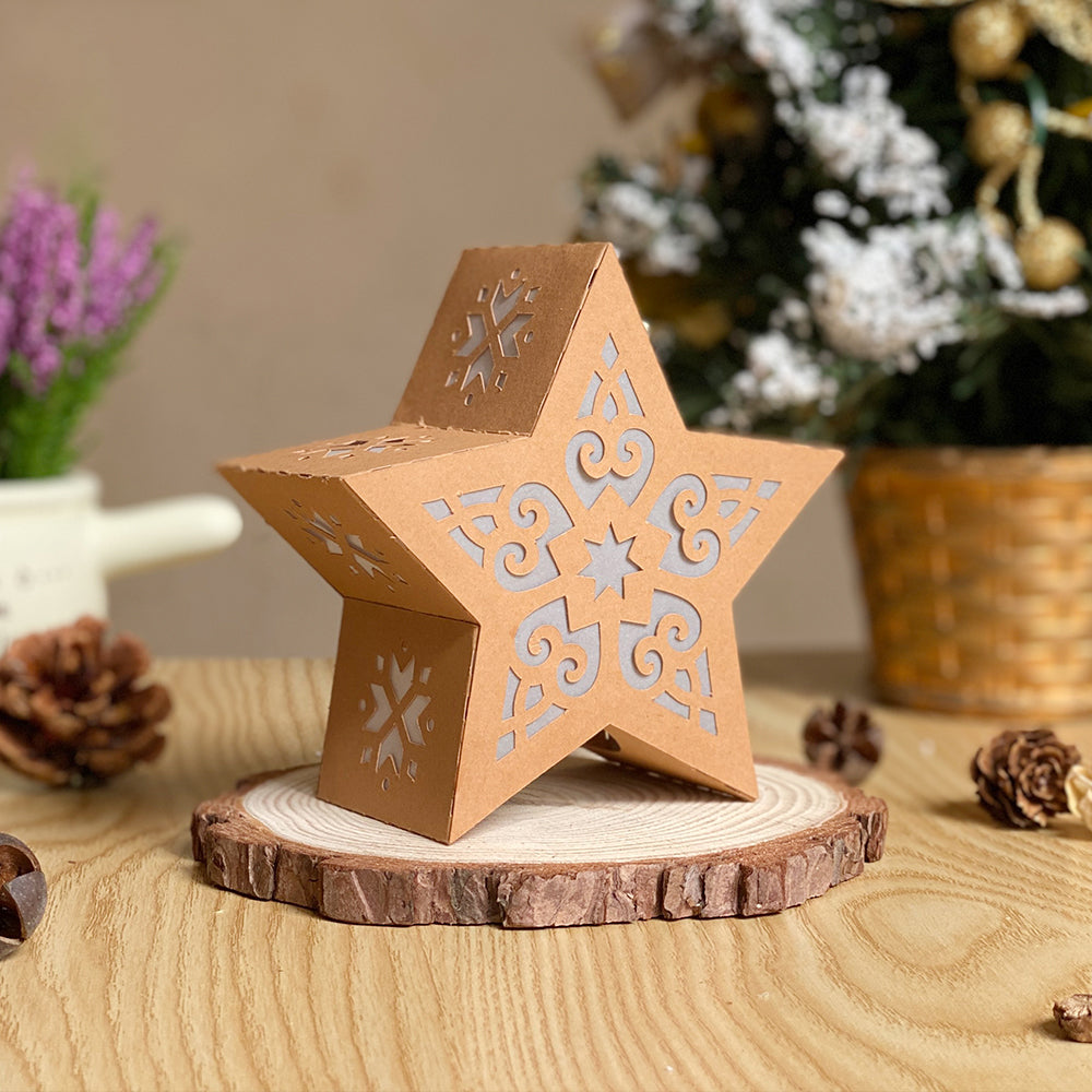Xmas 5 - 3D Star Lantern File  - Cricut File 1  - VEKTOR KRAFT