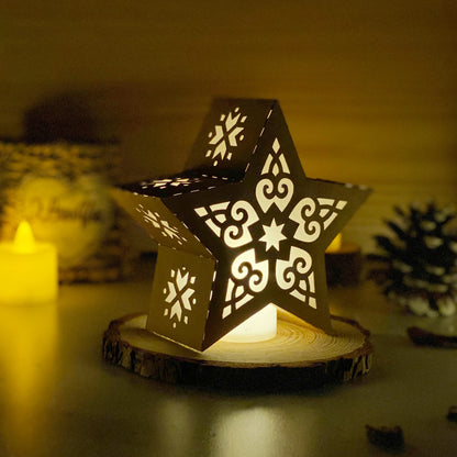 Xmas 5 - 3D Star Lantern File  - Cricut File 1  - VEKTOR KRAFT