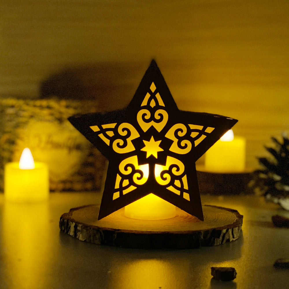 Xmas 5 - 3D Star Lantern File  - Cricut File 1  - VEKTOR KRAFT