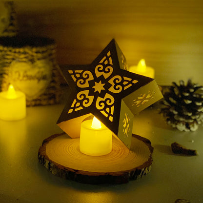 Xmas 5 - 3D Star Lantern File  - Cricut File 1  - VEKTOR KRAFT