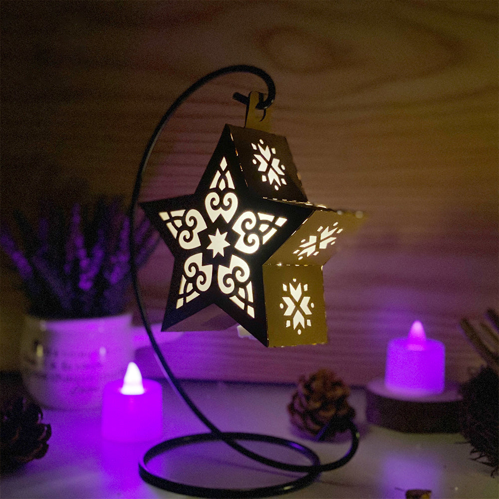 Xmas 5 - 3D Star Lantern File  - Cricut File 2  - VEKTOR KRAFT