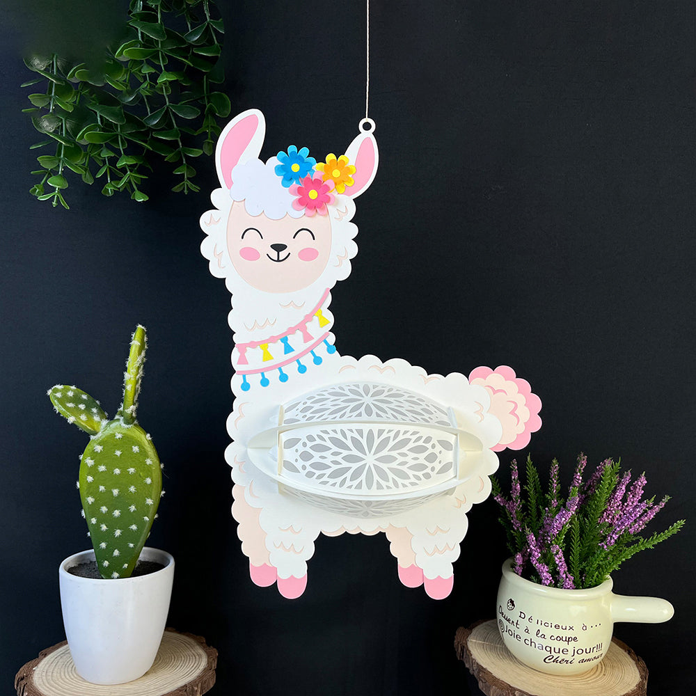 Alpaca – 3D Lantern SVG File for Cricut & Silhouette