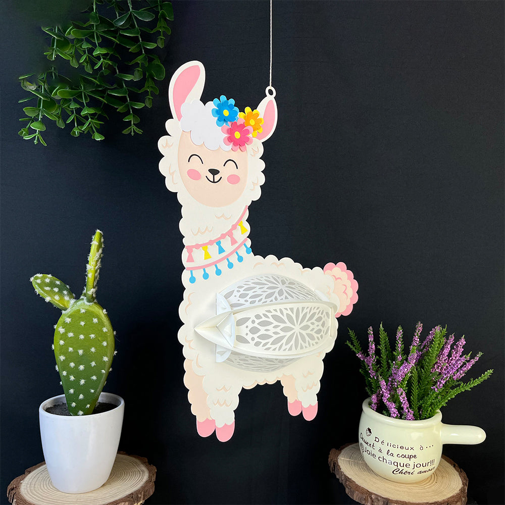 Alpaca – 3D Lantern SVG File for Cricut & Silhouette