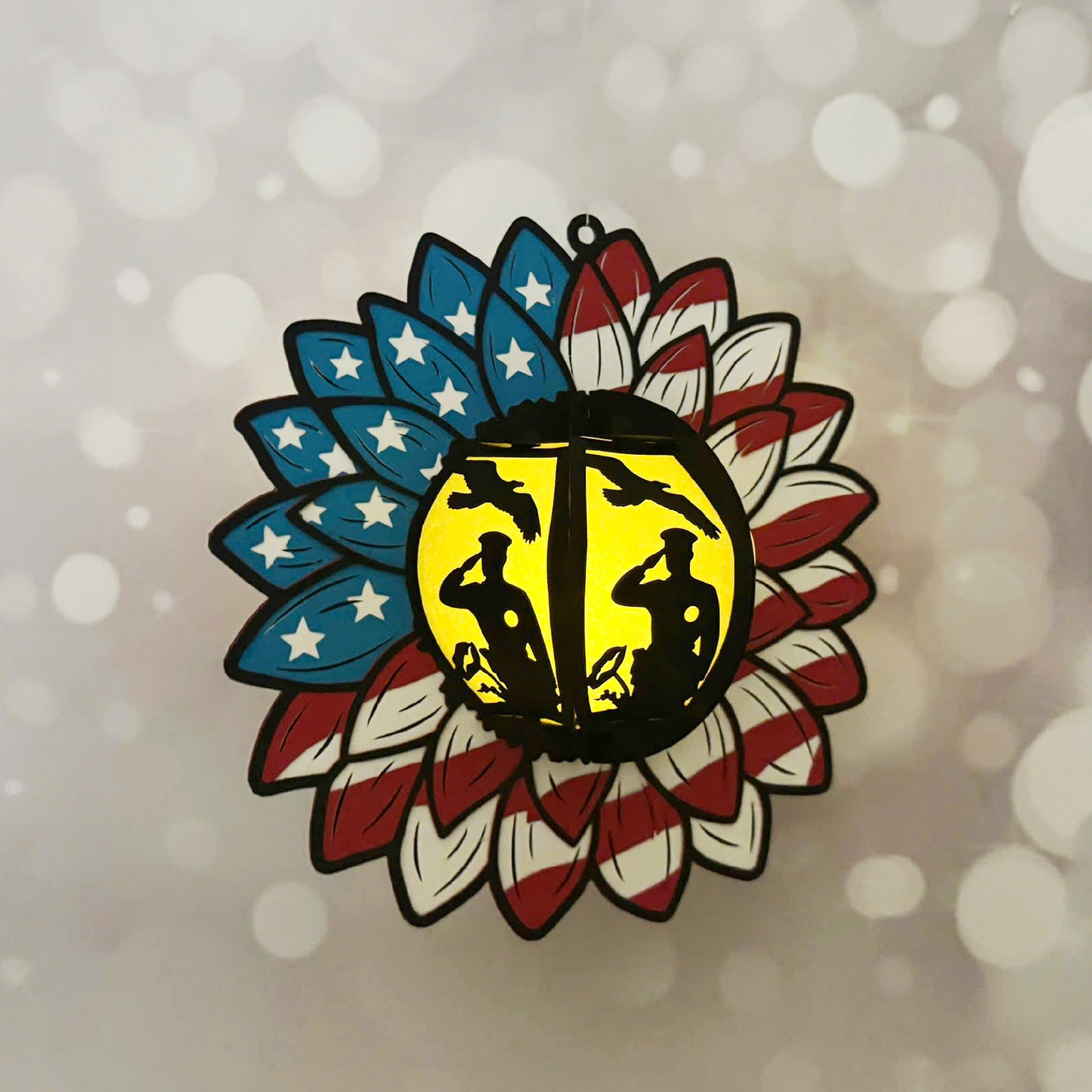 America – 3D Lantern SVG File for Cricut & Silhouette