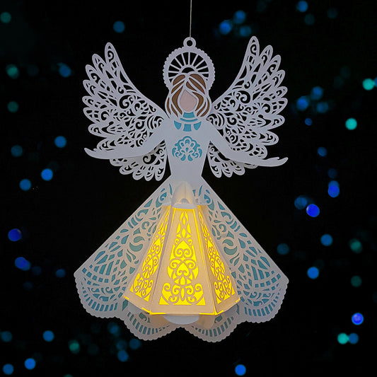 Angel 2 - 3D Lantern Angel File - Cricut File  - VEKTOR KRAFT