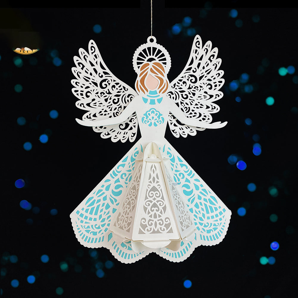 Angel 2 – 3D Lantern SVG File for Cricut & Silhouette