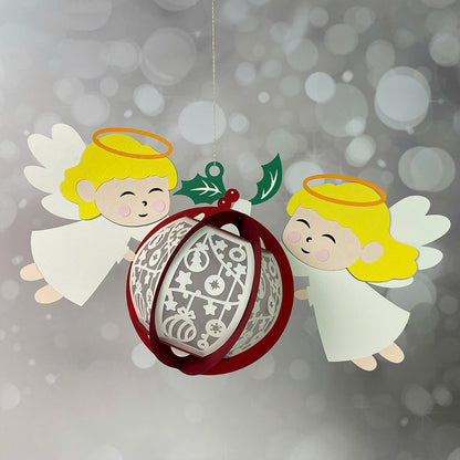 Angel 3 – 3D Lantern SVG File for Cricut & Silhouette