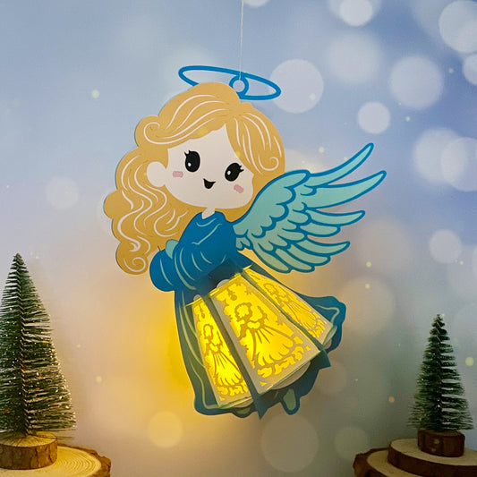 Angel 4 - 3D Lantern Angel File - Cricut File  - VEKTOR KRAFT