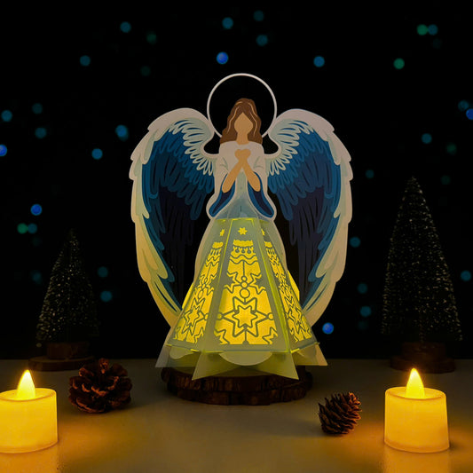 Angel - 3D Lantern Angel File - Cricut File  - VEKTOR KRAFT
