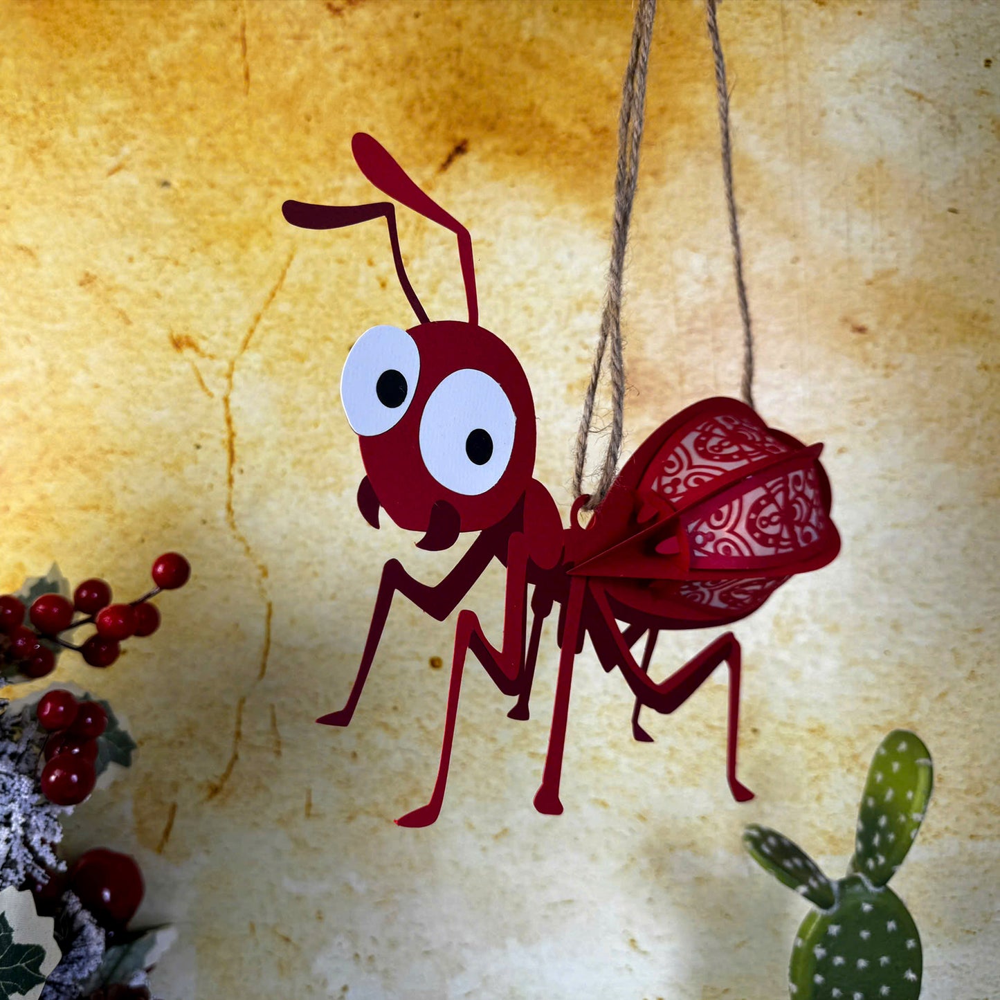 Ant – 3D Lantern SVG File for Cricut & Silhouette