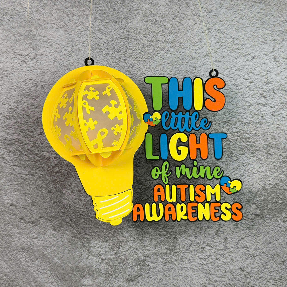Autism 2 – 3D Lantern SVG File for Cricut & Silhouette