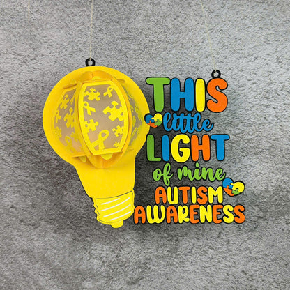 Autism 2 – 3D Lantern SVG File for Cricut & Silhouette