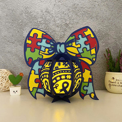 Autism 3 – 3D Lantern SVG File for Cricut & Silhouette