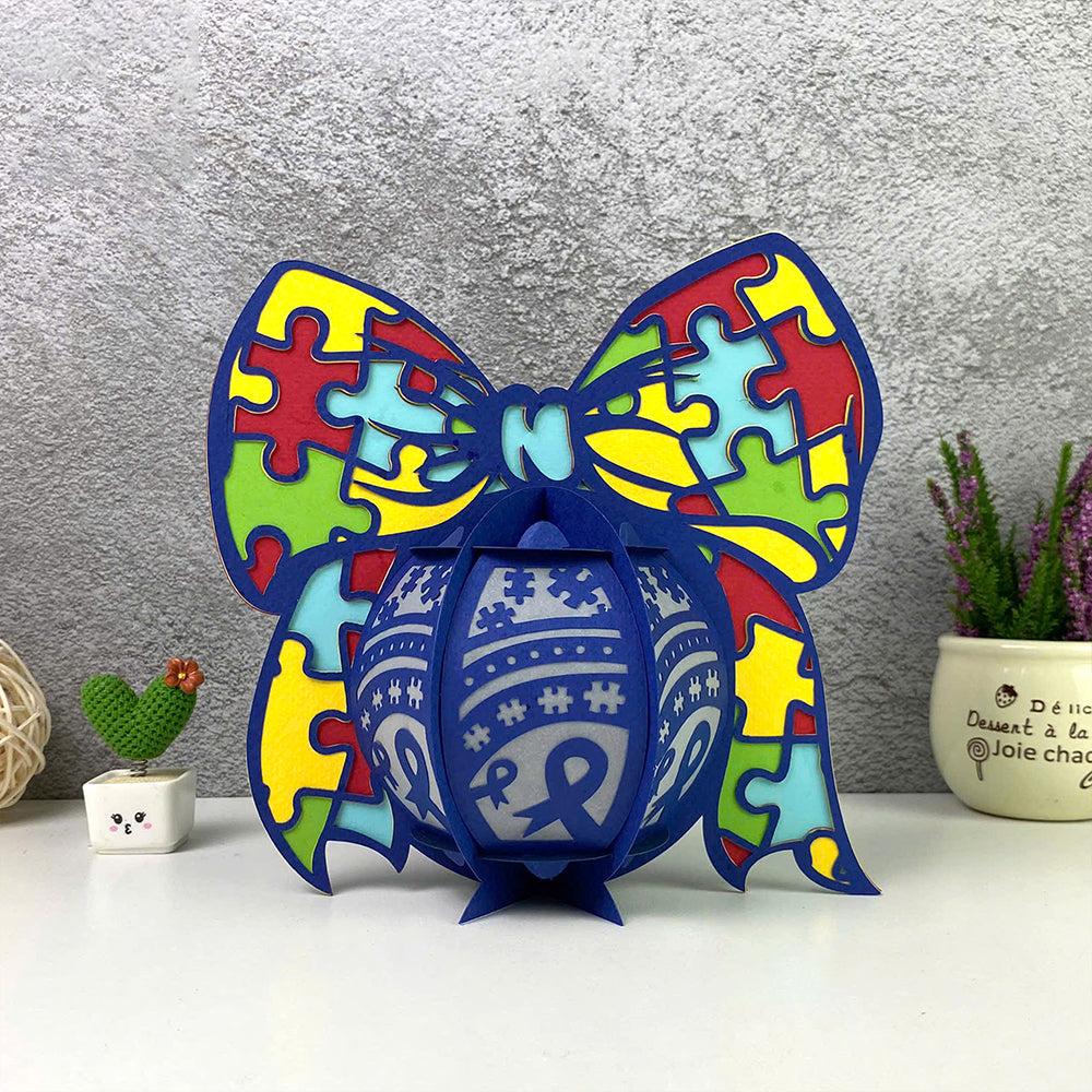 Autism 3 – 3D Lantern SVG File for Cricut & Silhouette
