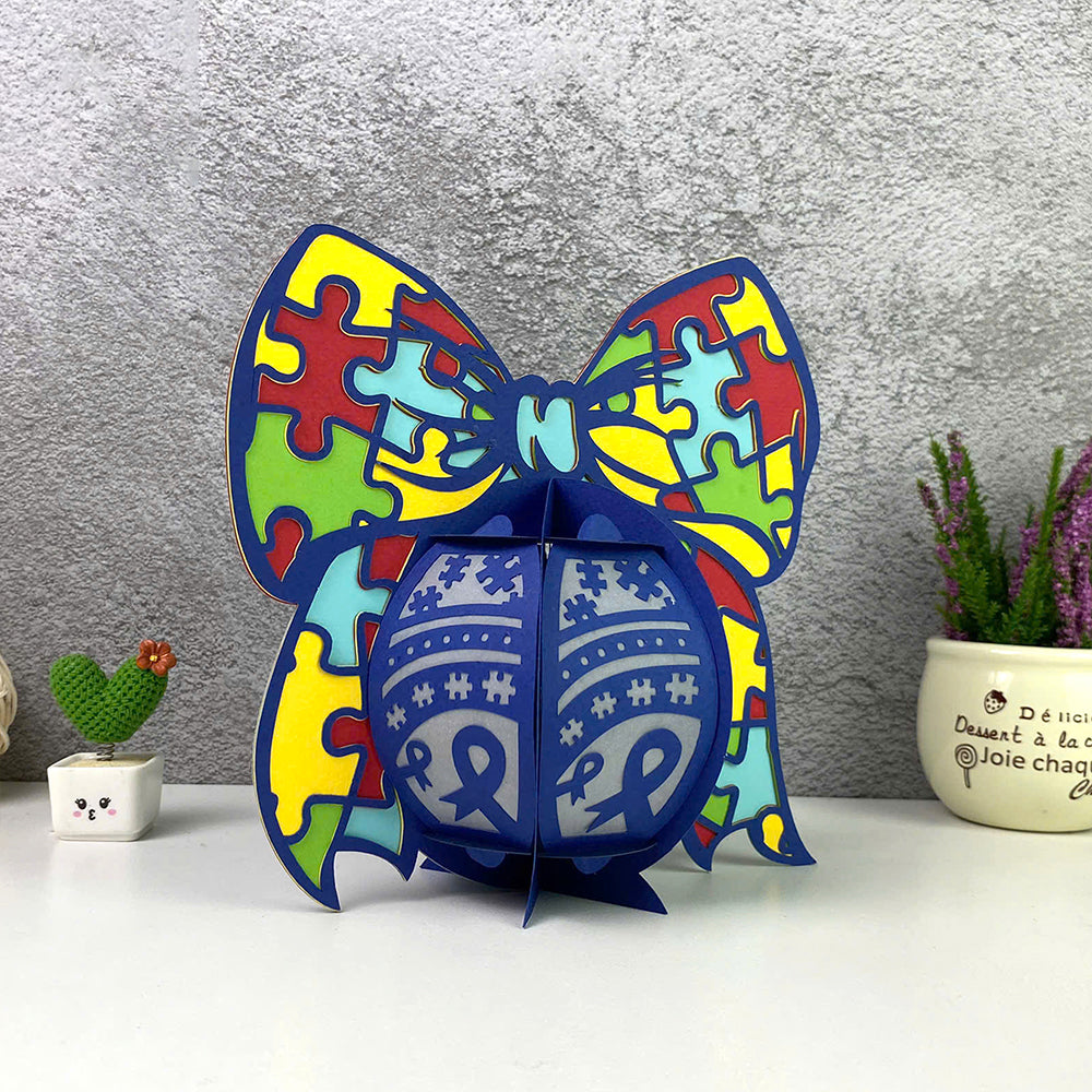 Autism 3 – 3D Lantern SVG File for Cricut & Silhouette