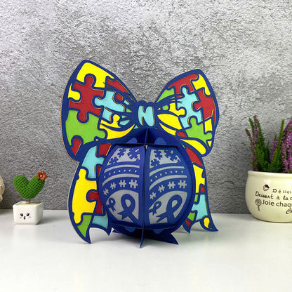 Autism 3 – 3D Lantern SVG File for Cricut & Silhouette