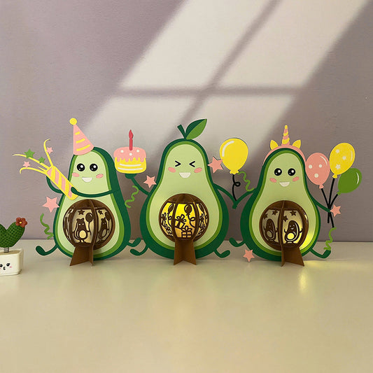 Avocado - 3D Fruit Lantern File  - Cricut File  - VEKTOR KRAFT