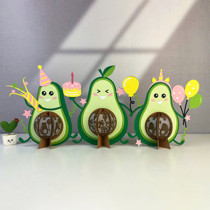 Avocado – 3D Lantern SVG File for Cricut & Silhouette