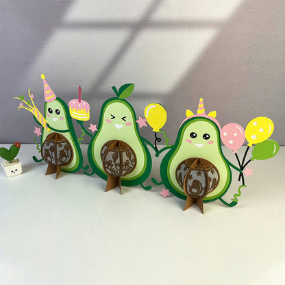 Avocado – 3D Lantern SVG File for Cricut & Silhouette