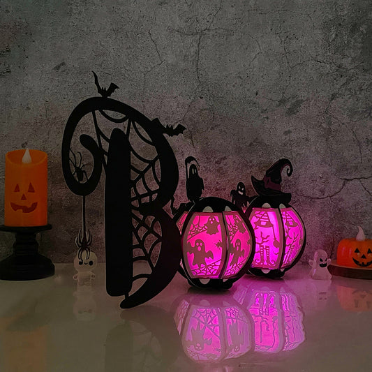 BOO - 3D Halloween Paper Lantern File - Cricut File  - VEKTOR KRAFT