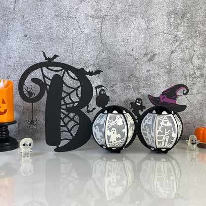 BOO – 3D Lantern SVG File for Cricut & Silhouette