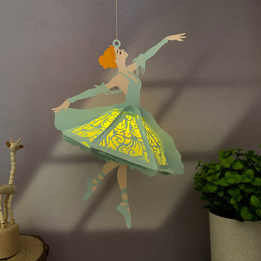 Ballet - 3D Paper Cut Lantern File  - Cricut File  - VEKTOR KRAFT