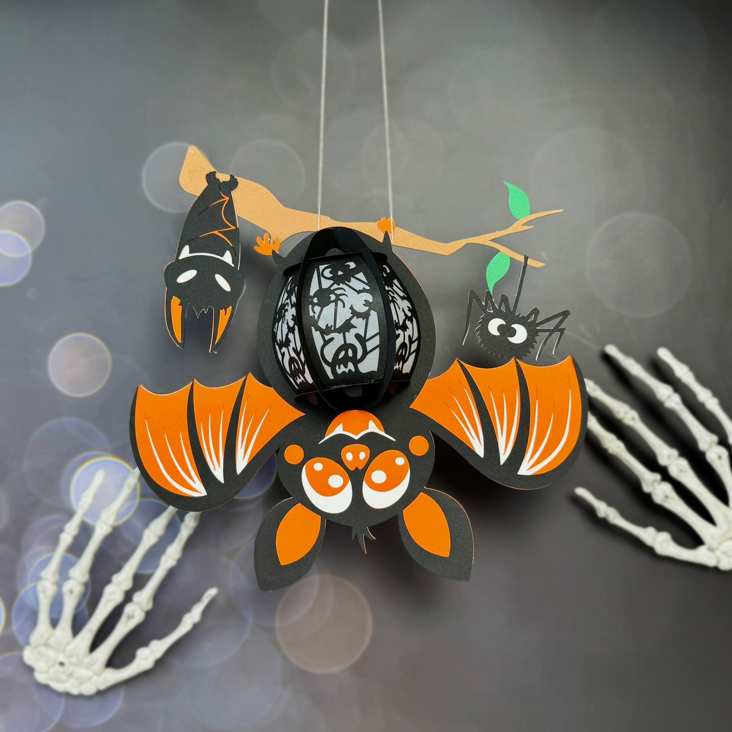 Bat 2 – 3D Lantern SVG File for Cricut & Silhouette