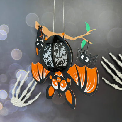 Bat 2 – 3D Lantern SVG File for Cricut & Silhouette