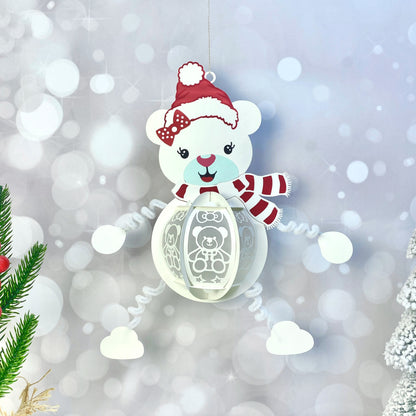 Bear – 3D Lantern SVG File for Cricut & Silhouette