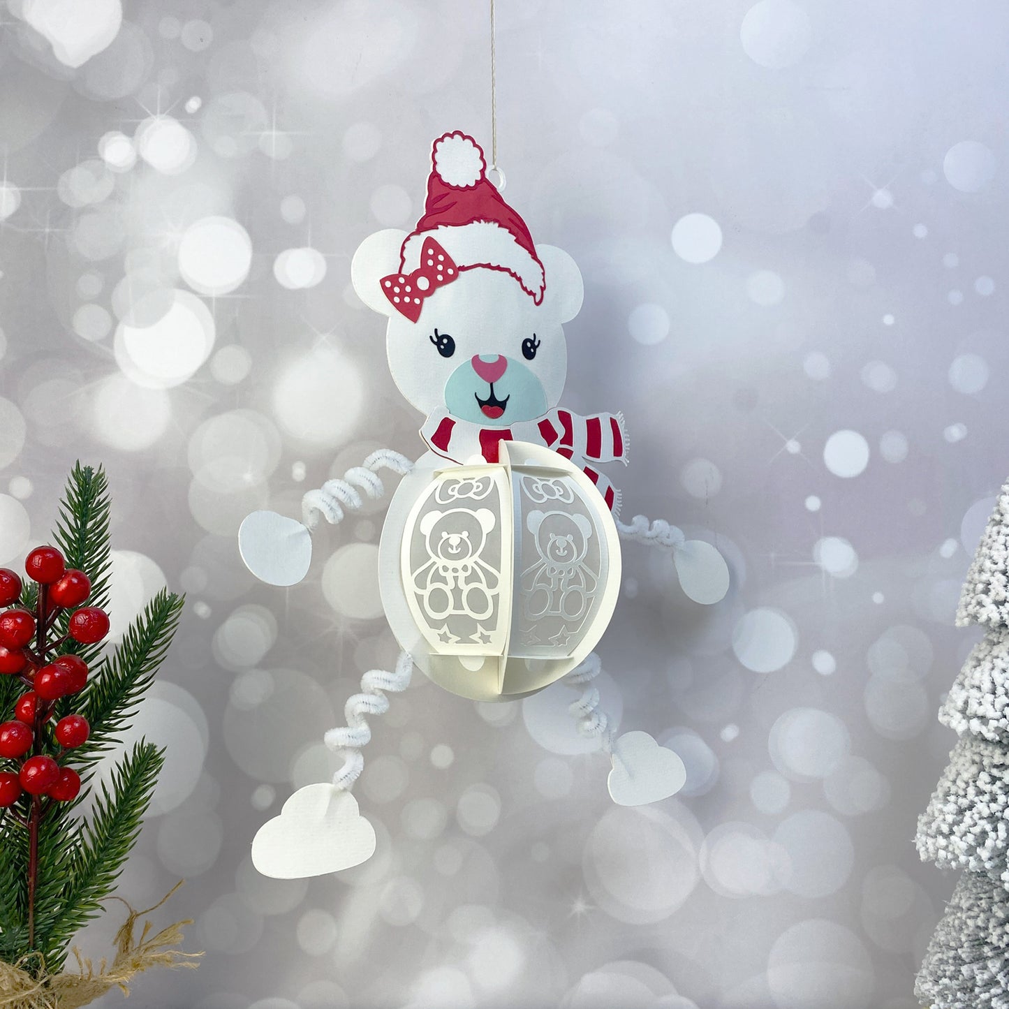 Bear – 3D Lantern SVG File for Cricut & Silhouette