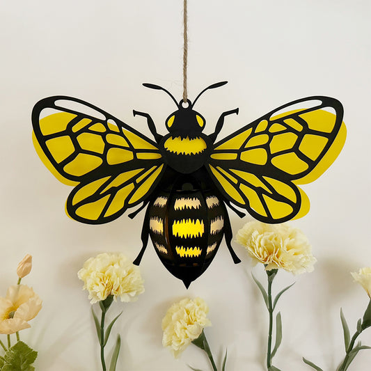 Bee - 3D Animal Lantern File  - Cricut File  - VEKTOR KRAFT